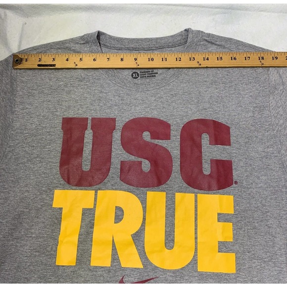 USC Trojans Nike T-shirt Men's Size XL Gray USC True - Picture 7 of 11